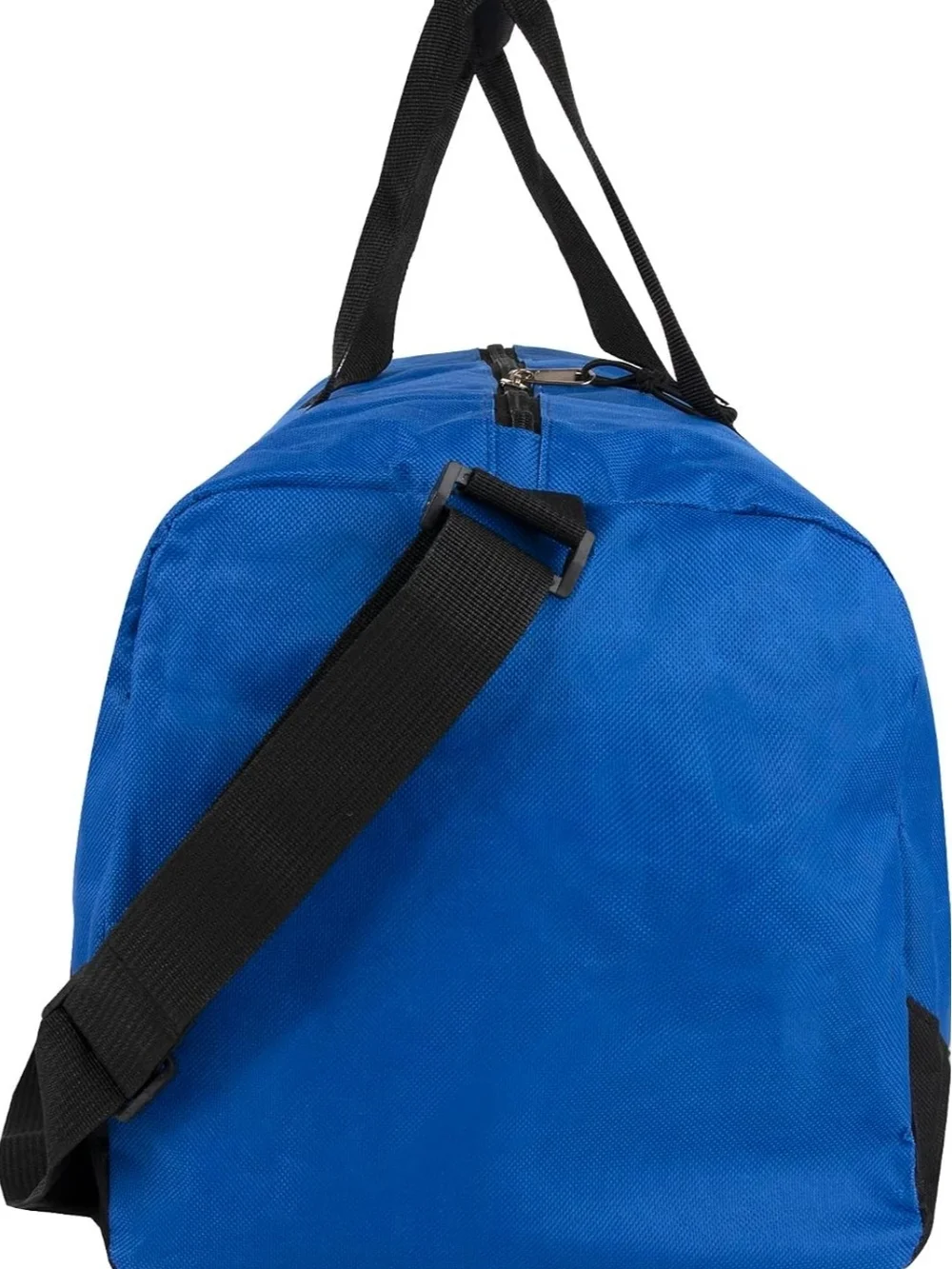 Classic Blue & Black Weekend Gym Duffel Bag - 17x10x10